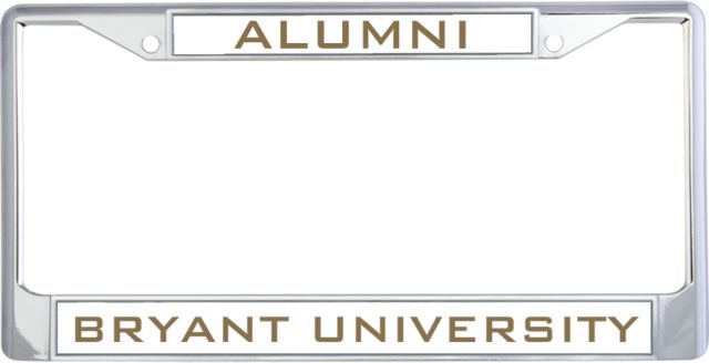 Bryant Alumni Metal License Plate Frame in Alumni - ONLINE ONLY