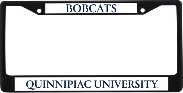 Quinnipiac Metal License Plate Frame in Bobcats - ONLINE ONLY