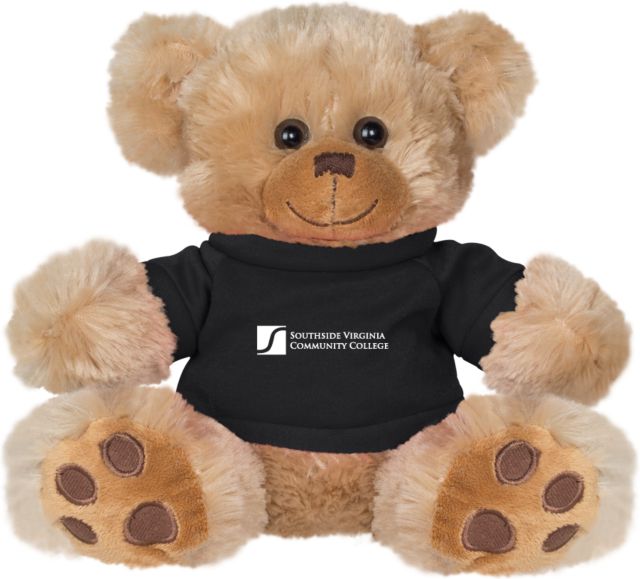 Virginia CC System Plush Big Paw 8 1/2 inch Bear w/Black Shirt Southside Virginia Community College - ONLINE ONLY