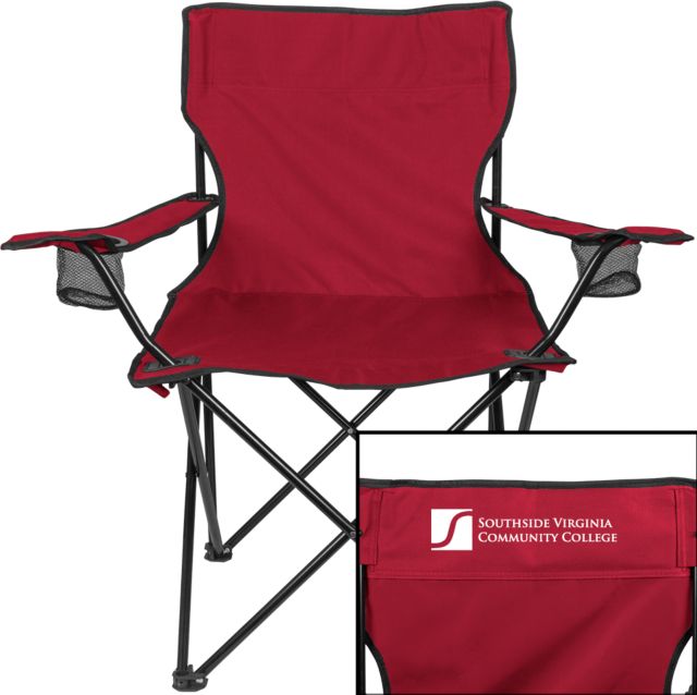 Virginia CC System Deluxe Cardinal Captains Chair Southside Virginia Community College - ONLINE ONLY