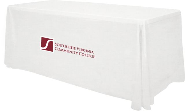 Virginia CC System 6 foot Table Throw Southside Virginia Community College - ONLINE ONLY