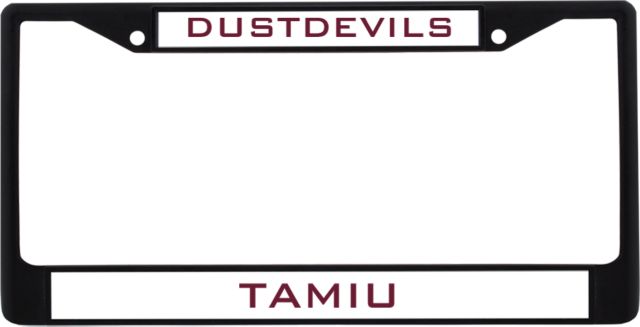 TAMIU Metal License Plate Frame in Dustdevils - ONLINE ONLY