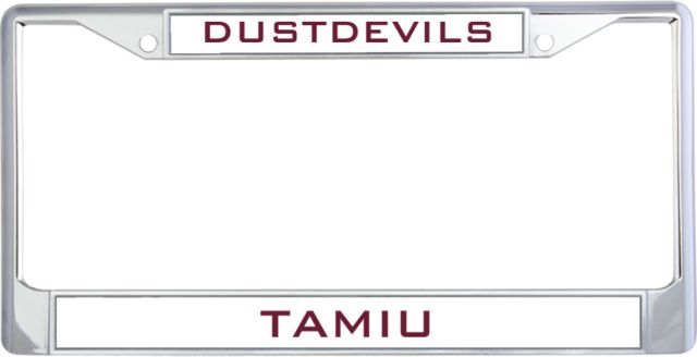 TAMIU Metal License Plate Frame in Dustdevils - ONLINE ONLY
