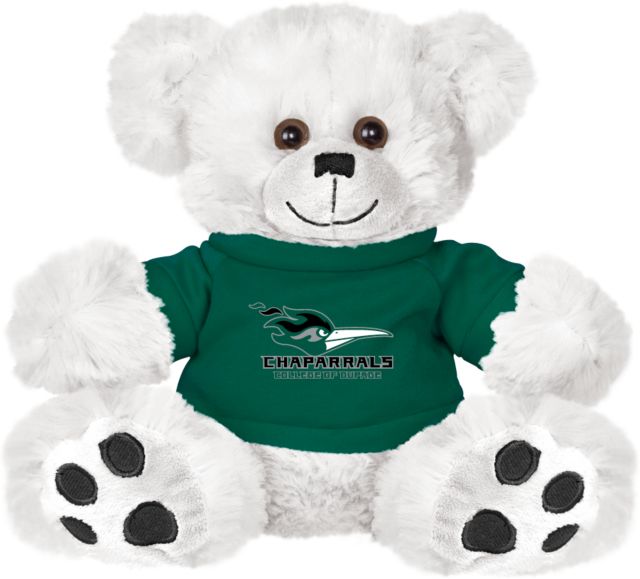 DuPage Plush Big Paw 8 1/2 inch Bear w/Dark Green Shirt College of DuPage Chaparrals - ONLINE ONLY