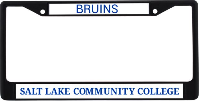Salt Lake Community Metal License Plate Frame in Flat Word Mark - ONLINE ONLY
