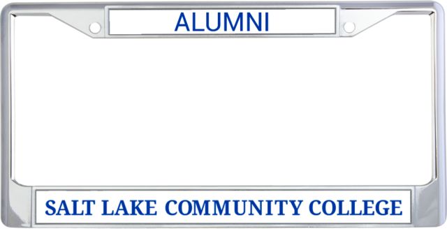 Salt Lake Community Alumni Metal License Plate Frame in Flat Word Mark - ONLINE ONLY