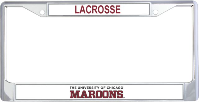 Chicago Metal License Plate Frame in University of Chicago Maroons Wordmark - ONLINE ONLY