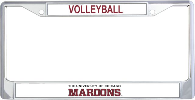 Chicago Metal License Plate Frame in University of Chicago Maroons Wordmark - ONLINE ONLY
