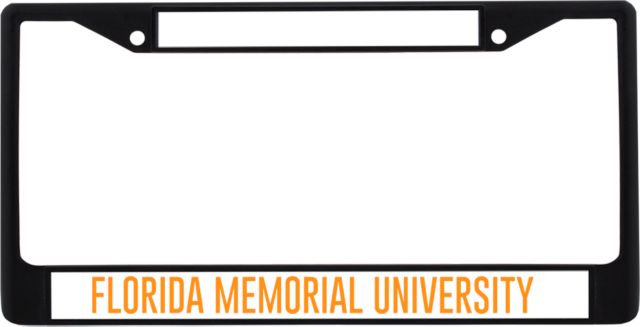 Florida Memorial Metal License Plate Frame in Florida Memorial University Flat - ONLINE ONLY