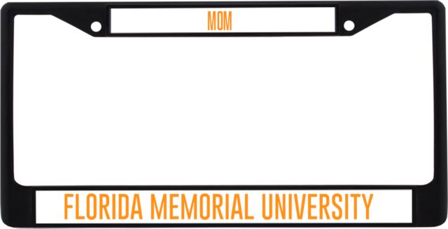 Florida Memorial Mom Metal License Plate Frame in Florida Memorial University Flat - ONLINE ONLY