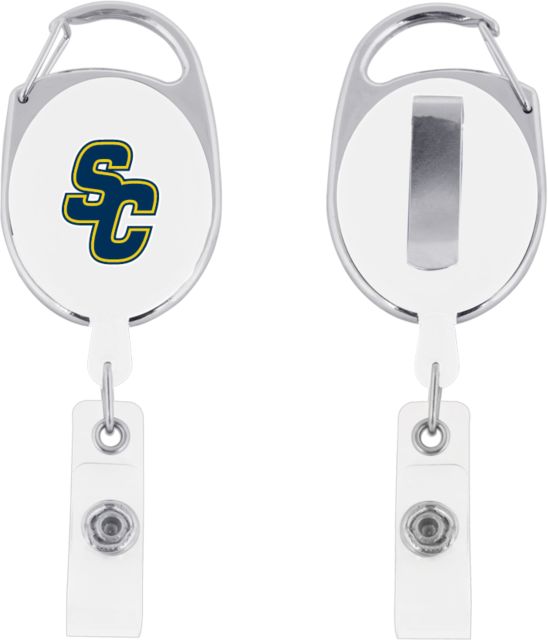 St. Clair Oval Retractable Badge Holder w/Clip Logo - ONLINE ONLY