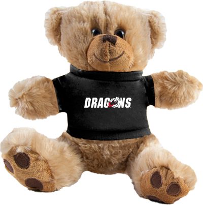 MSUM Plush Big Paw 8 1/2 inch Bear w/Black Shirt Dragons - ONLINE ONLY
