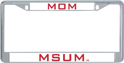 MSUM Mom Metal License Plate Frame in Mom - ONLINE ONLY