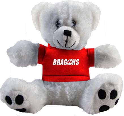 MSUM Plush Big Paw 8 1/2 inch Bear w/Red Shirt Dragons - ONLINE ONLY