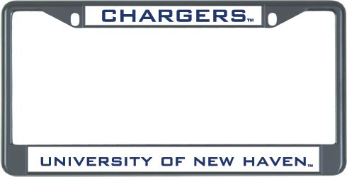 New Haven Metal License Plate Frame in Chargers - ONLINE ONLY