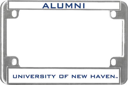 New Haven Metal Motorcycle License Plate Frame in Alumni - ONLINE ONLY