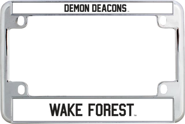 Wake Forest Metal Motorcycle License Plate Frame in Wake Forest - ONLINE ONLY