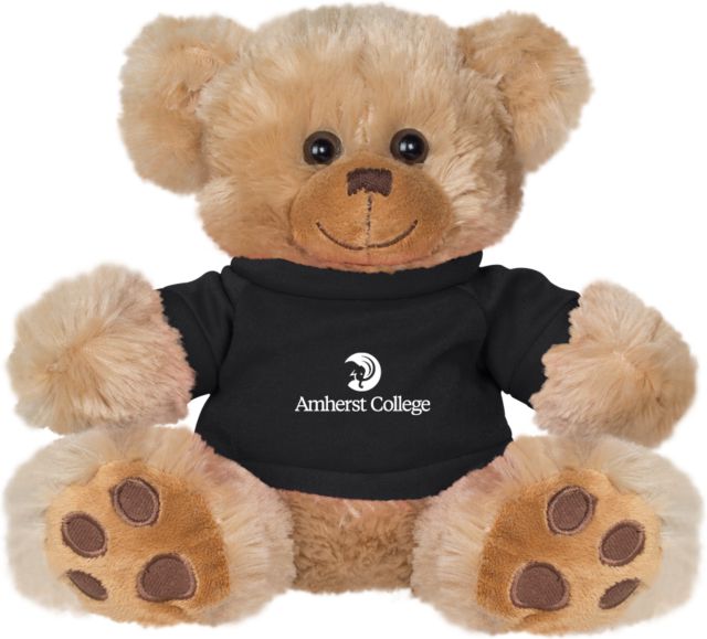 Amherst College Plush Big Paw 8 1/2 inch Bear w/ Shirt Amherst College Circle Mammoth Stacked - ONLINE ONLY