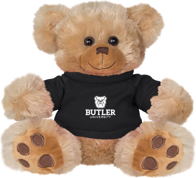 Butler Plush Big Paw 8 1/2 inch Bear w/Shirt Butler University with Bulldog Head Stacked - ONLINE ONLY