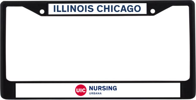 UIC Metal License Plate Frame in Illinois Chicago - ONLINE ONLY