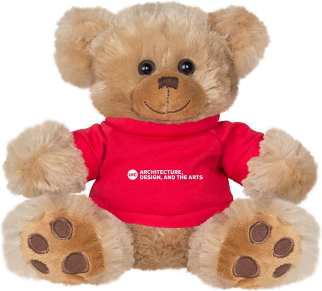 UIC Plush Big Paw 8 1/2 inch Bear w/Shirt UIC Architecture Design and the Arts