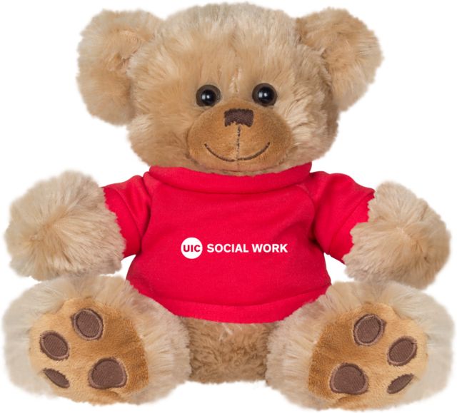 UIC Plush Big Paw 8 1/2 inch Bear w/Shirt UIC Social Work