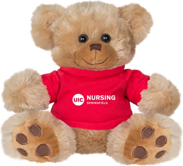 UIC Plush Big Paw 8 1/2 inch Bear w/Shirt UIC Nursing Springfield