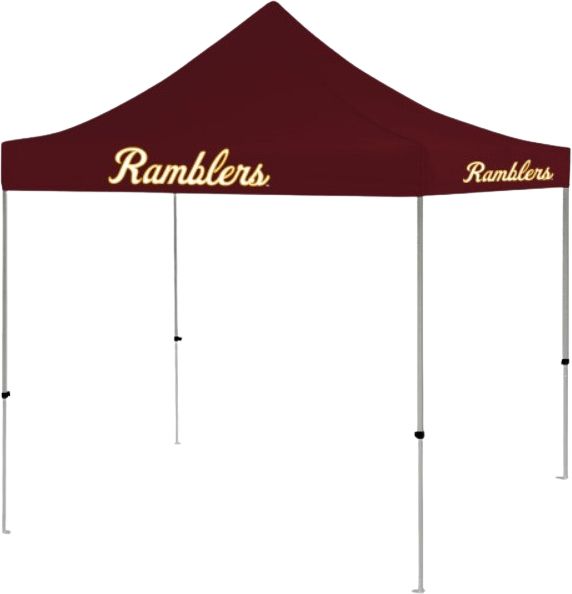 Loyola Chicago 9 ft x 9 ft Tent Ramblers Loyola University - ONLINE ONLY