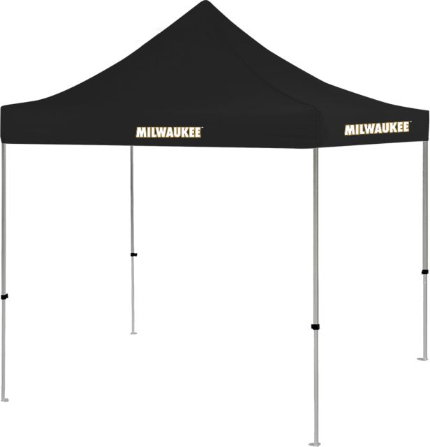 Wisconsin Milwaukee 9 ft x 9 ft Tent University of Wisconsin Milwaukee Wordmark Flat - ONLINE ONLY