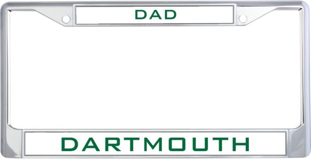 Dartmouth Dad Metal License Plate Frame in Dad - ONLINE ONLY