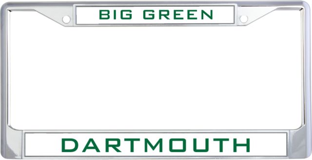 Dartmouth Metal Motorcycle License Plate Frame in BIG GREEN - ONLINE ONLY