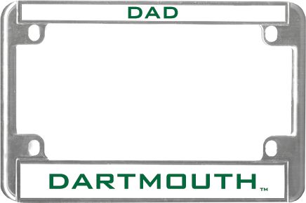Dartmouth Metal Motorcycle License Plate Frame in Dad - ONLINE ONLY