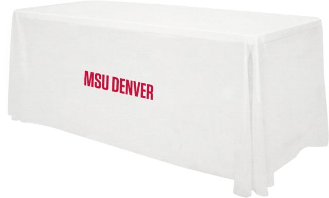 MSU Denver 6 foot Table Throw MSU Denver Flat