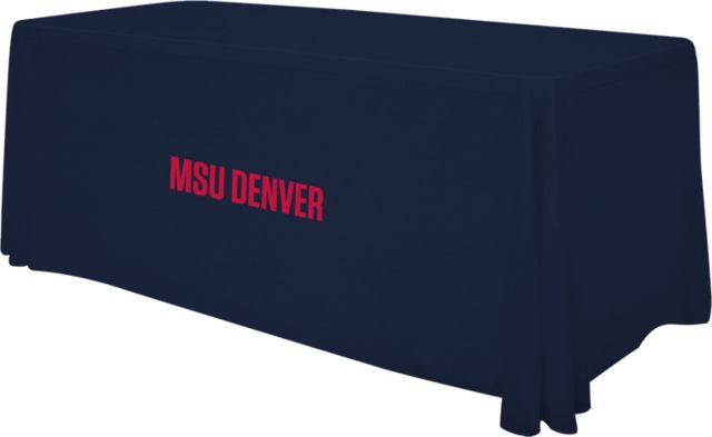 MSU Denver 6 foot Table Throw MSU Denver Flat