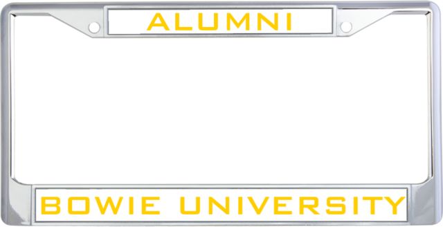 Bowie State Alumni Metal License Plate Frame in Alumni - ONLINE ONLY