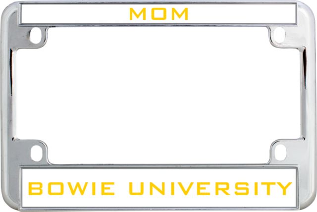 Bowie State Metal Motorcycle License Plate Frame in Mom - ONLINE ONLY
