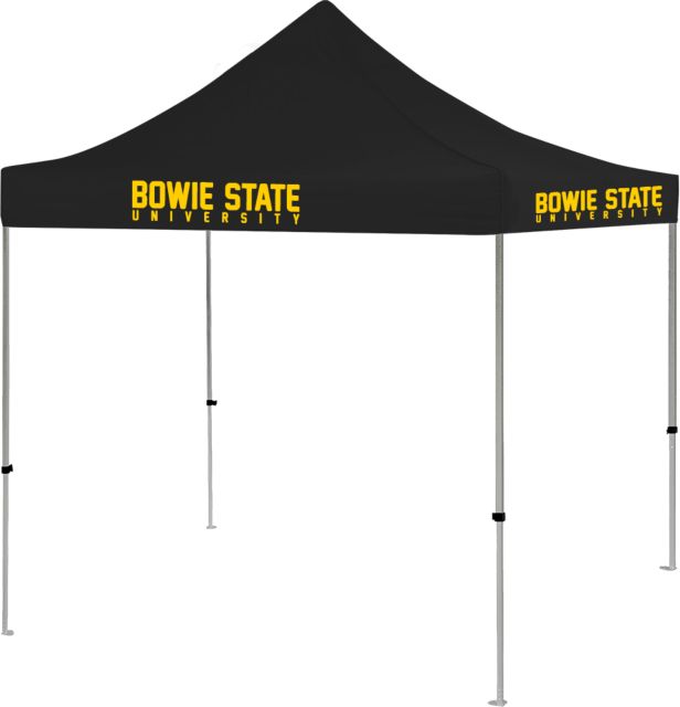 Bowie State 9 ft x 9 ft Tent Bowie State University Stacked - ONLINE ONLY