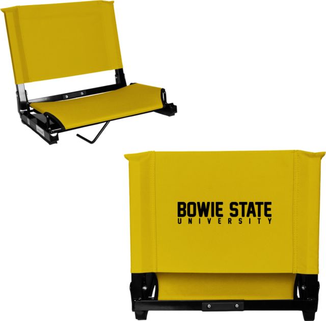 Bowie State Stadium Chair Bowie State University Stacked - ONLINE ONLY
