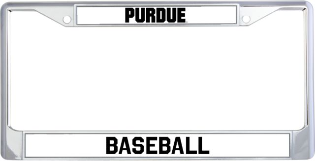 Purdue Baseball Metal License Plate Frame