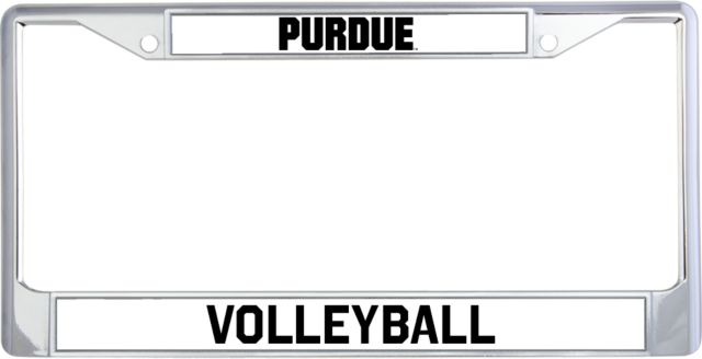 Purdue Volleyball Metal License Plate Frame