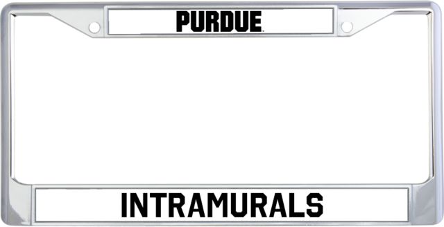 Purdue Intramurals Metal License Plate Frame