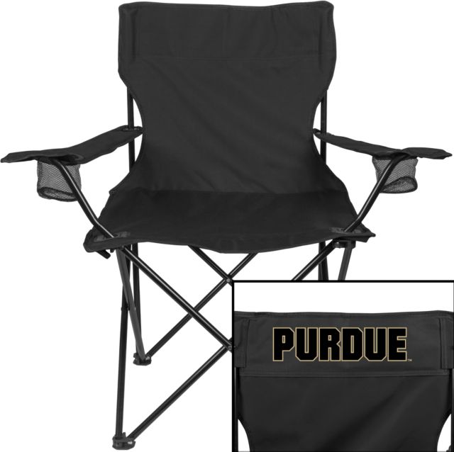 Purdue Deluxe Captains Chair Purdue Athletic Wordmark