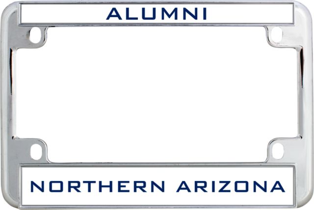 Northern Arizona Metal Motorcycle License Plate Frame Alumni - ONLINE ONLY