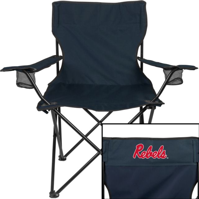 Ole Miss Deluxe Captains Chair Ole Miss Rebels Script - ONLINE ONLY
