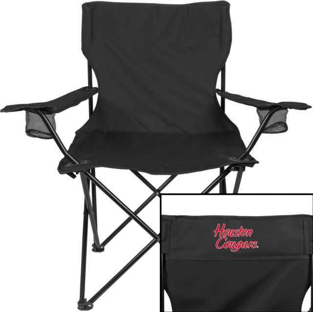 Houston Deluxe Captains Chair Houston Cougars Script - ONLINE ONLY