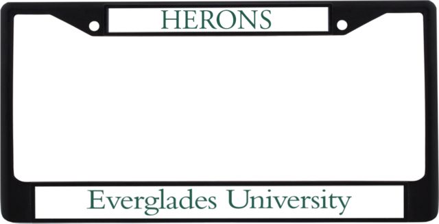 Everglades Univ Metal License Plate Frame in EU Logo - ONLINE ONLY