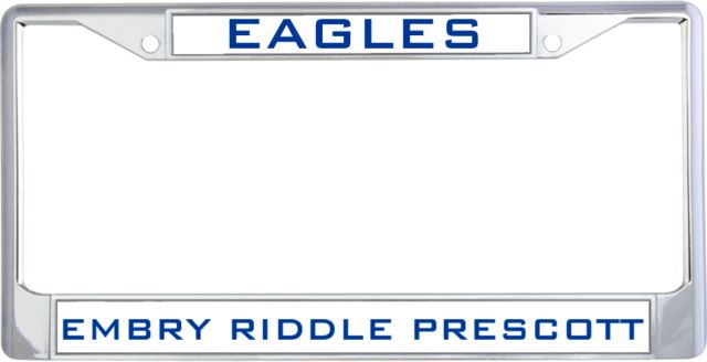Embry Riddle Prescott Metal License Plate Frame in Eagles - ONLINE ONLY