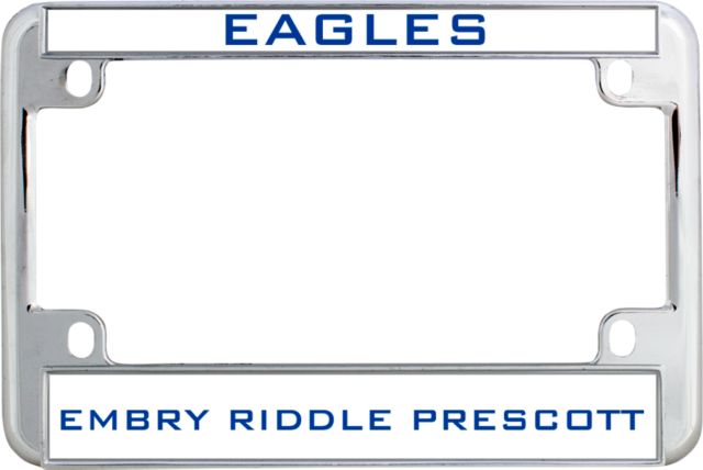 Embry Riddle Prescott Metal Motorcycle License Plate Frame in Eagles - ONLINE ONLY