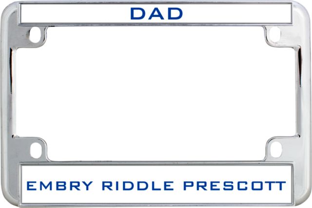 Embry Riddle Prescott Metal Motorcycle License Plate Frame in Dad - ONLINE ONLY