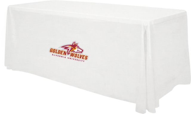 Alvernia 6 foot Table Throw Primary Mark with University - ONLINE ONLY